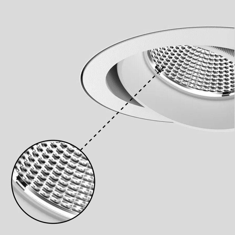 SASSO PRO 80 adjustable flush round recessed Spotlights